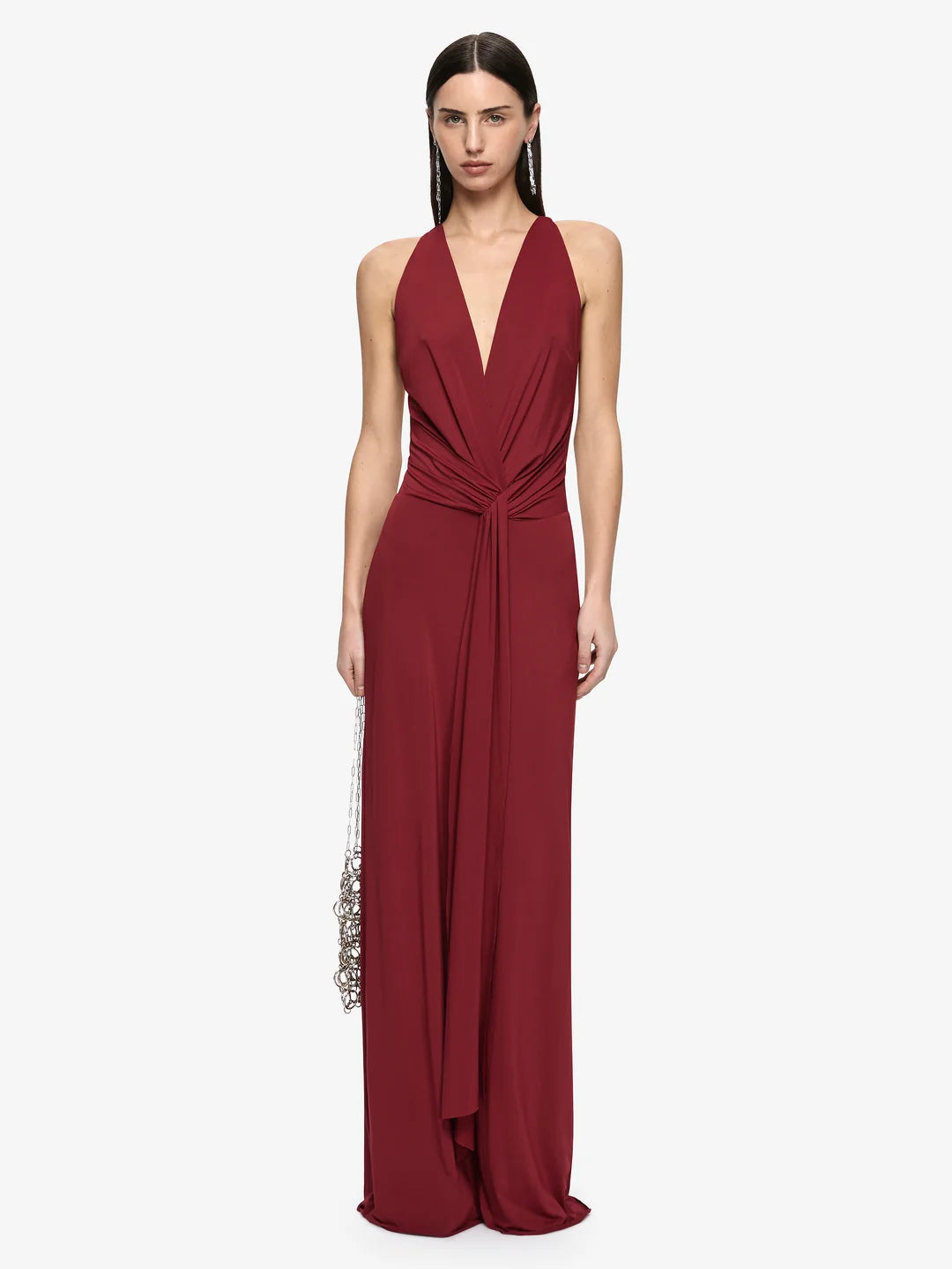 BEC + BRIDGE - Thalia V Maxi Dress in Syrah