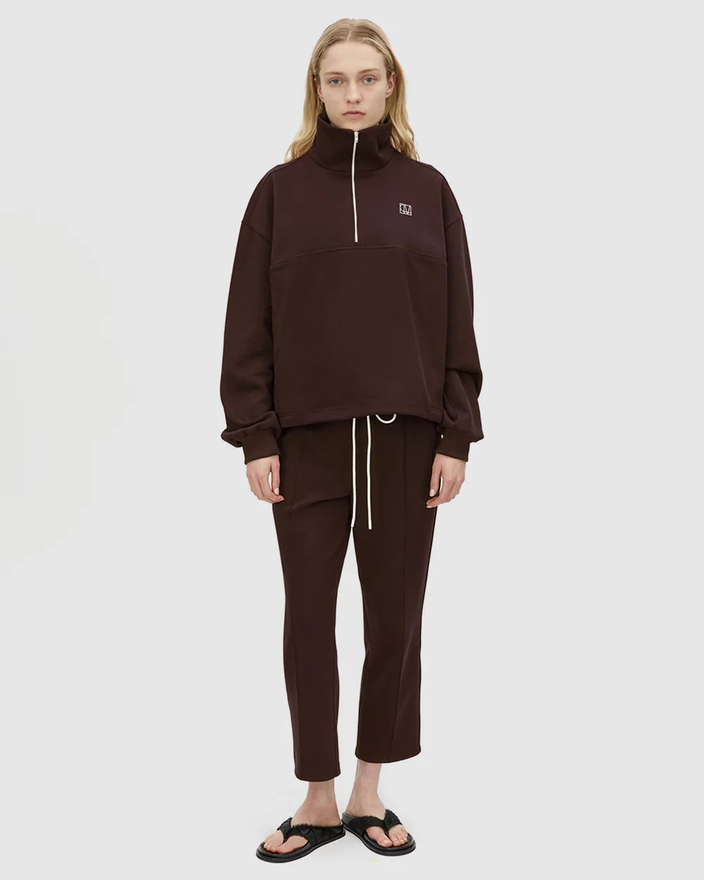 CAMILLA AND MARC - Zylus Sweater in Chocolate/White