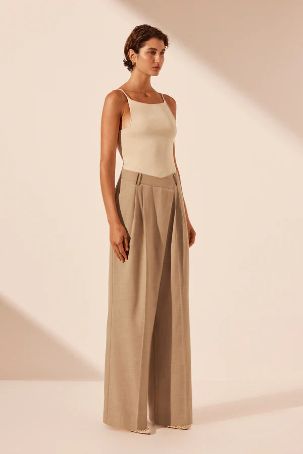 SHONA JOY Asymmetrical Plear Front Pant