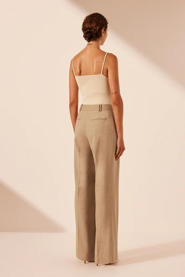 SHONA JOY Asymmetrical Plear Front Pant