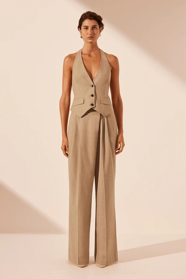 SHONA JOY Asher Tailored Open Back Vest