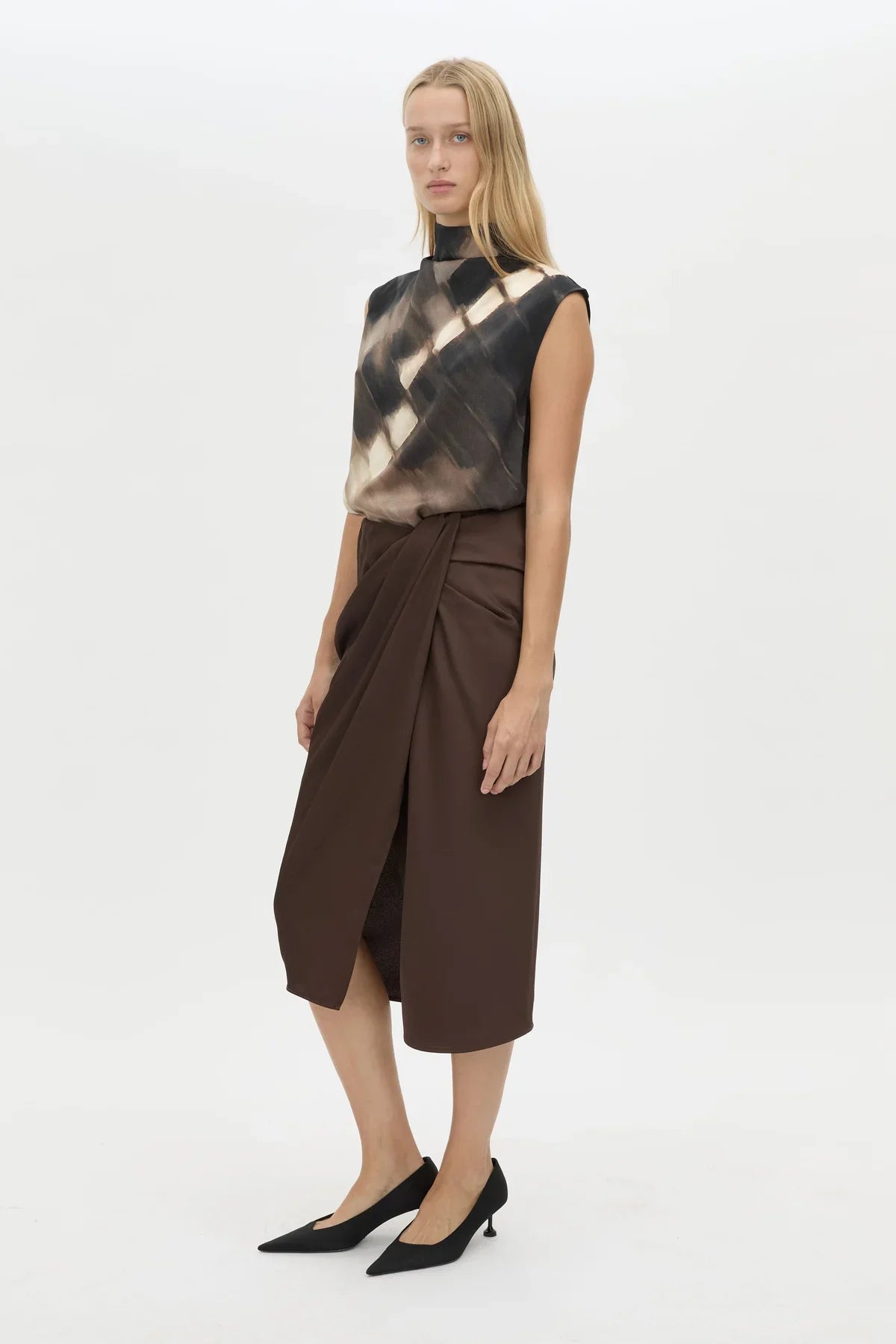 CAMILLA AND MARC - Asper Top in Chocolate Print