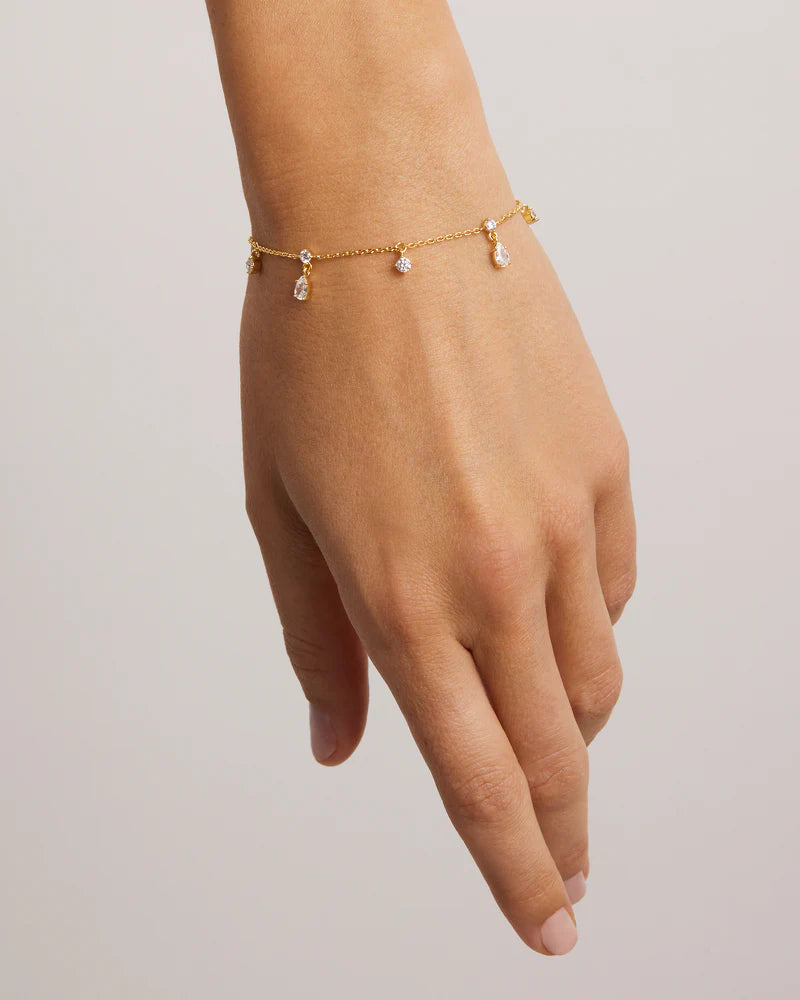 BY CHARLOTTE - No Rain, No Flowers Bracelet in Gold Vermeil
