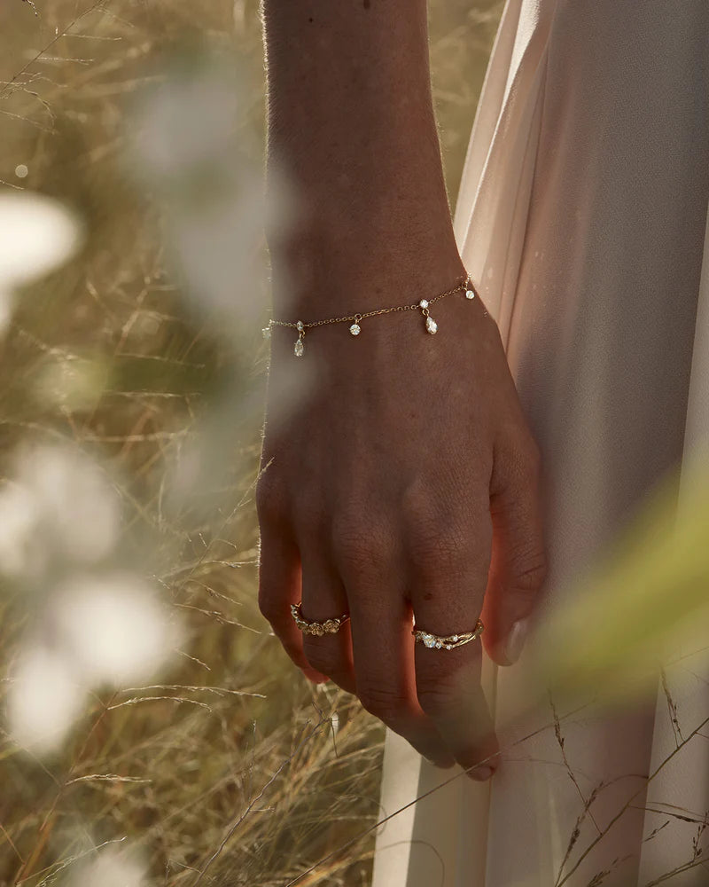 BY CHARLOTTE - No Rain, No Flowers Bracelet in Gold Vermeil
