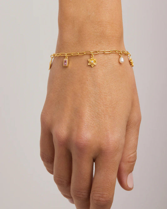 BY CHARLOTTE Bloom With Grace Bracelet 18k Gold Vermeil-gold