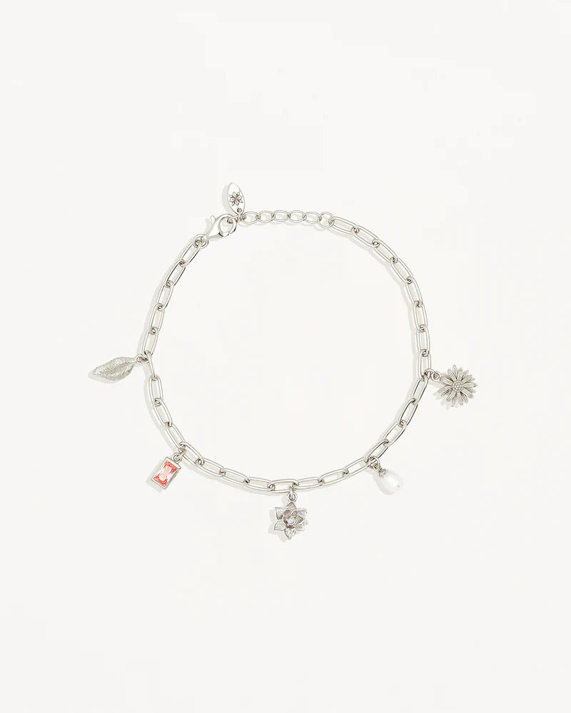 BY CHARLOTTE Sterling Silver Bloom With Grace Bracelet-silver