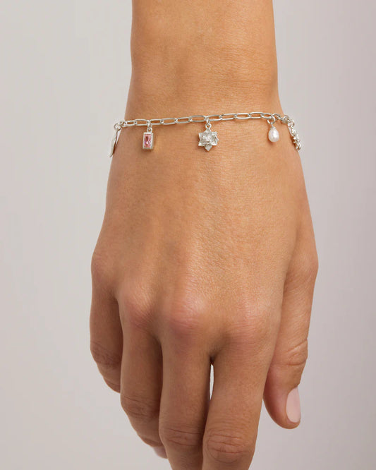 BY CHARLOTTE Sterling Silver Bloom With Grace Bracelet-silver