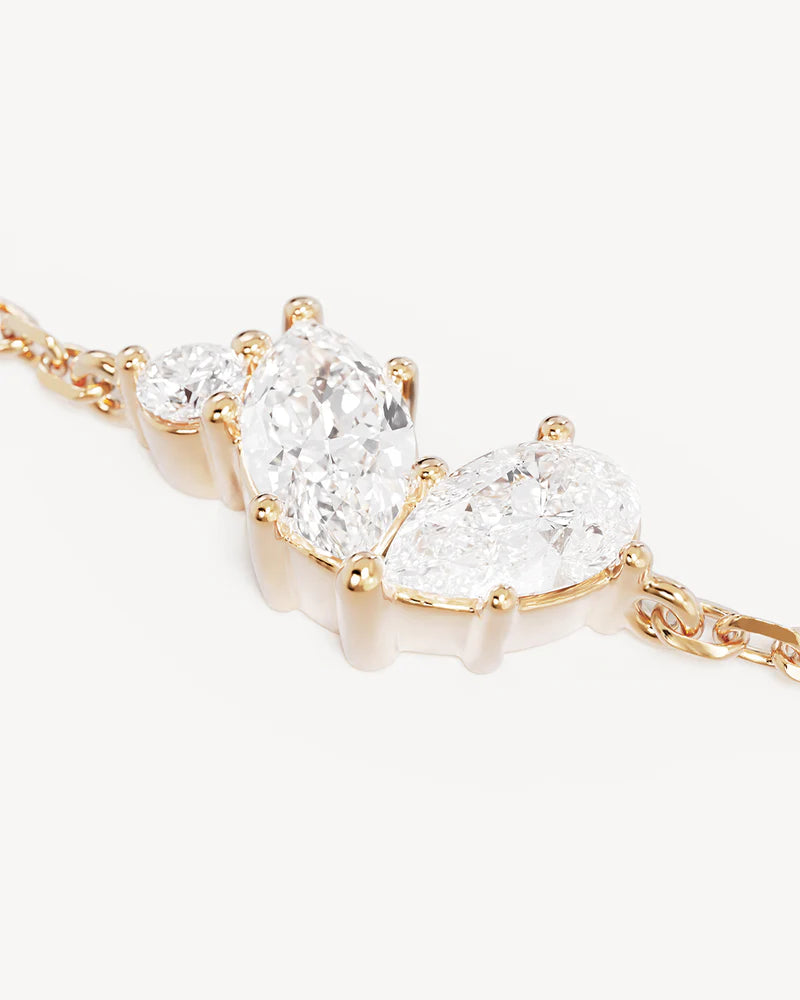 BY CHARLOTTE - Crystal Wings Bracelet in Gold Vermeil