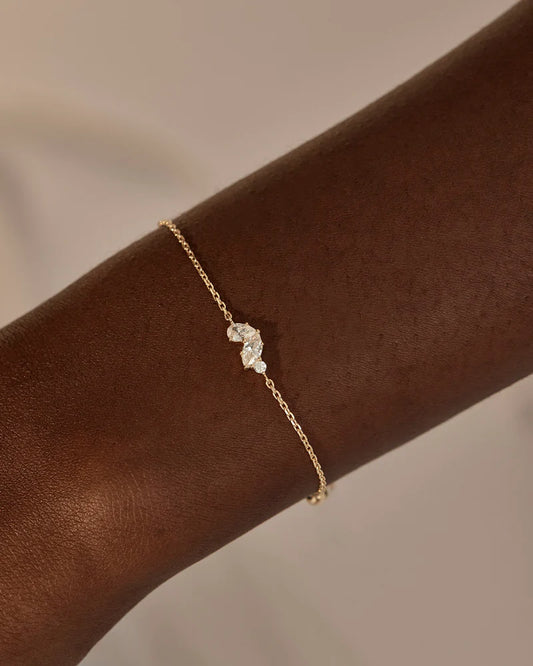 BY CHARLOTTE - Crystal Wings Bracelet in Gold Vermeil