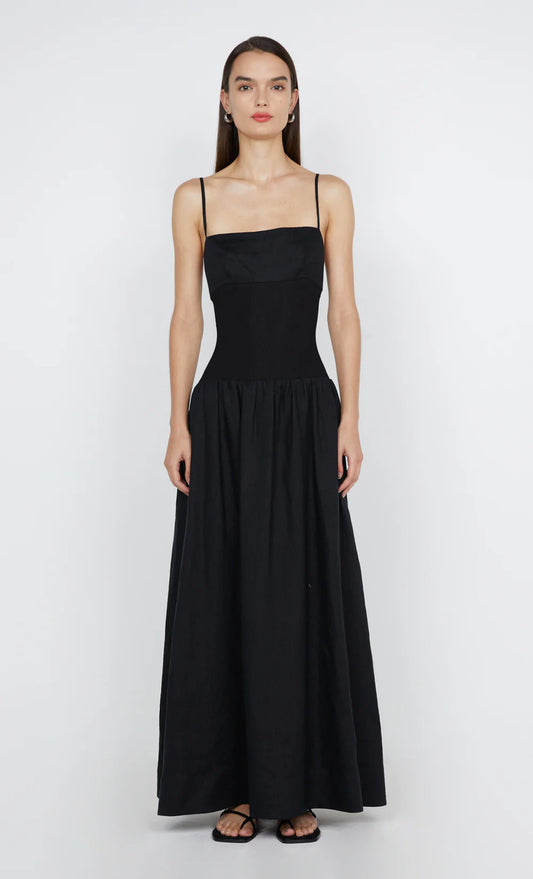 BEC + BRIDGE Lina maxi dress-black