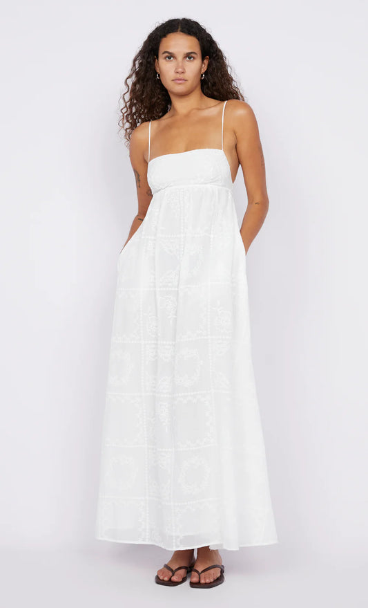 BEC + BRIDGE Zalea Maxi Dress-white