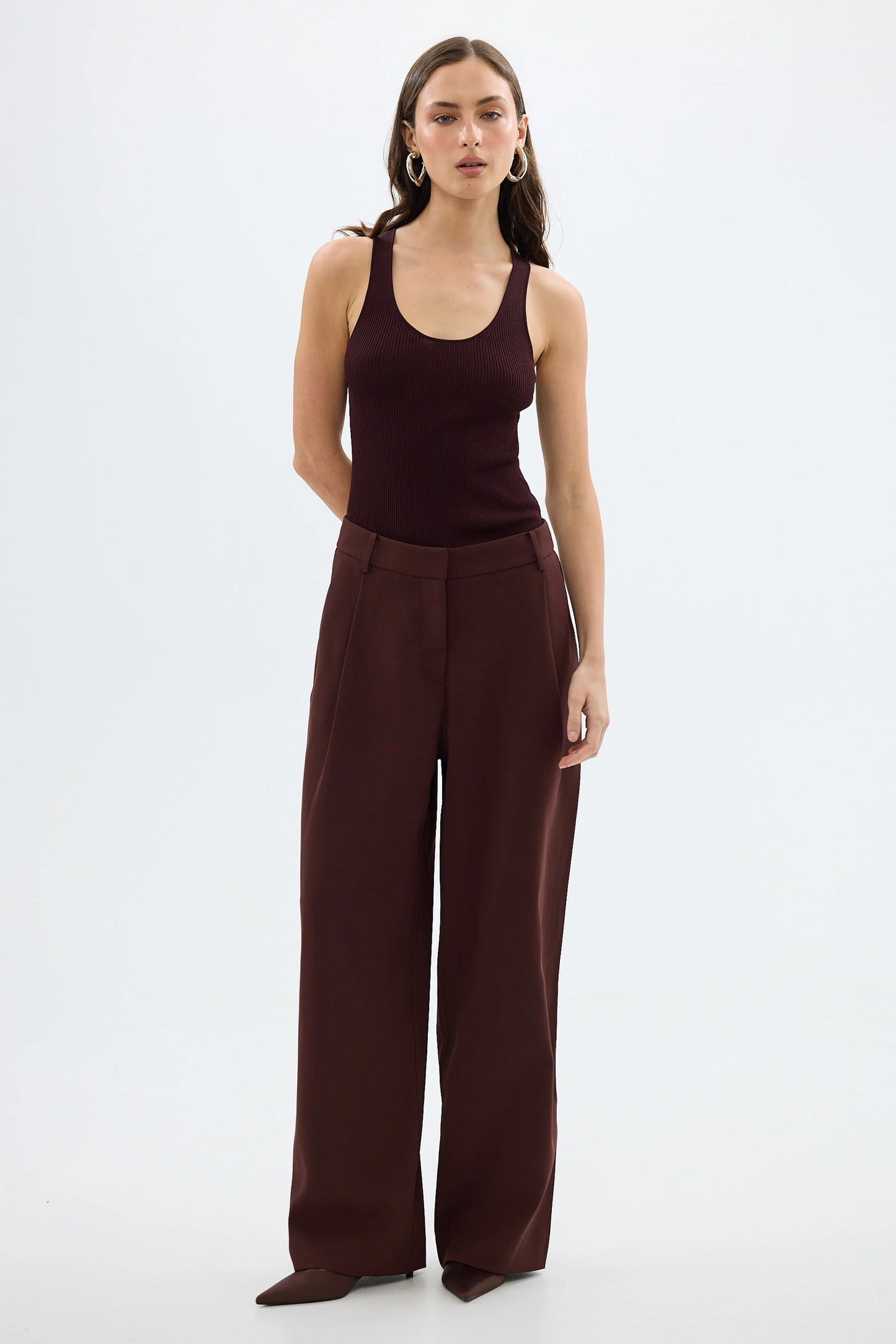 BUBISH - Carmen Pant in Bordeaux