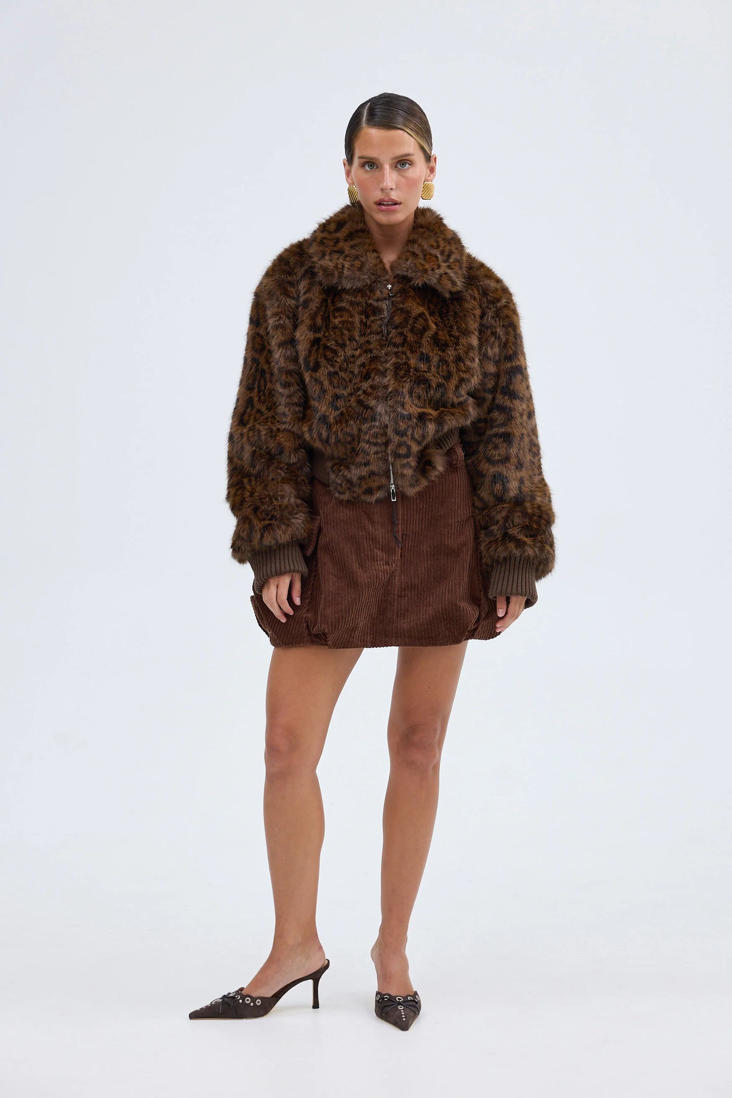 BUBISH - Hailey Faux Bomber Jacket