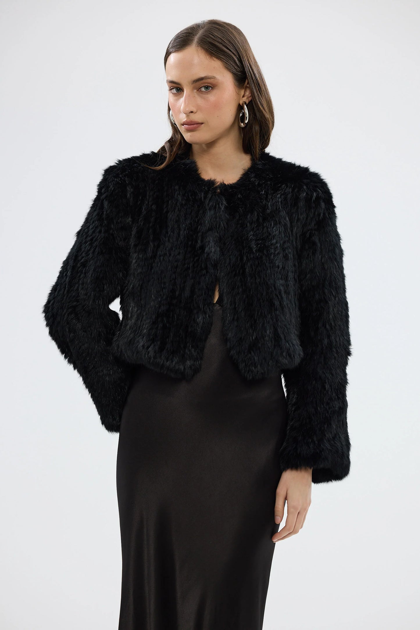 BUBISH - Lola Crop Jacket in Black