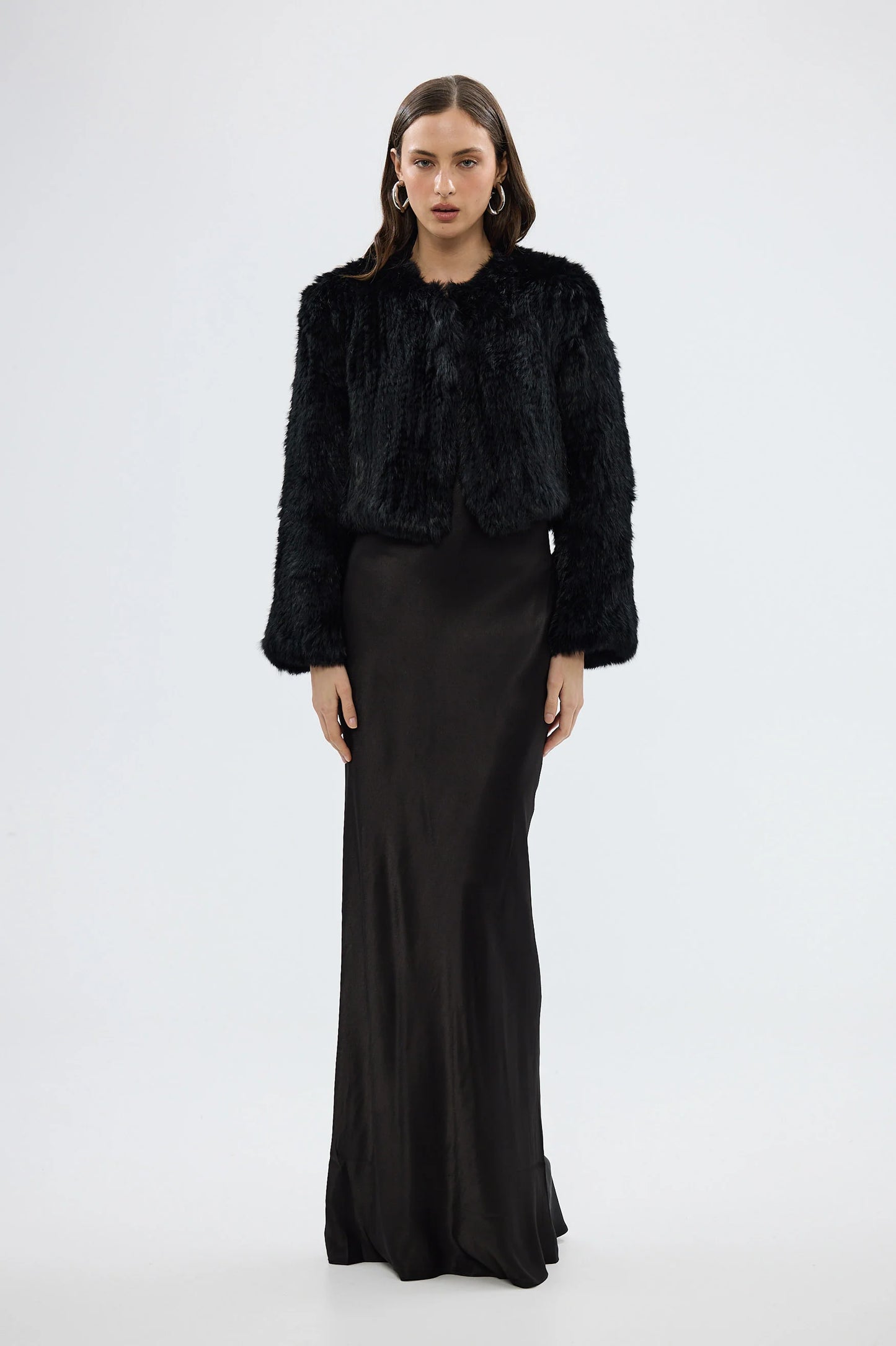 BUBISH - Lola Crop Jacket in Black