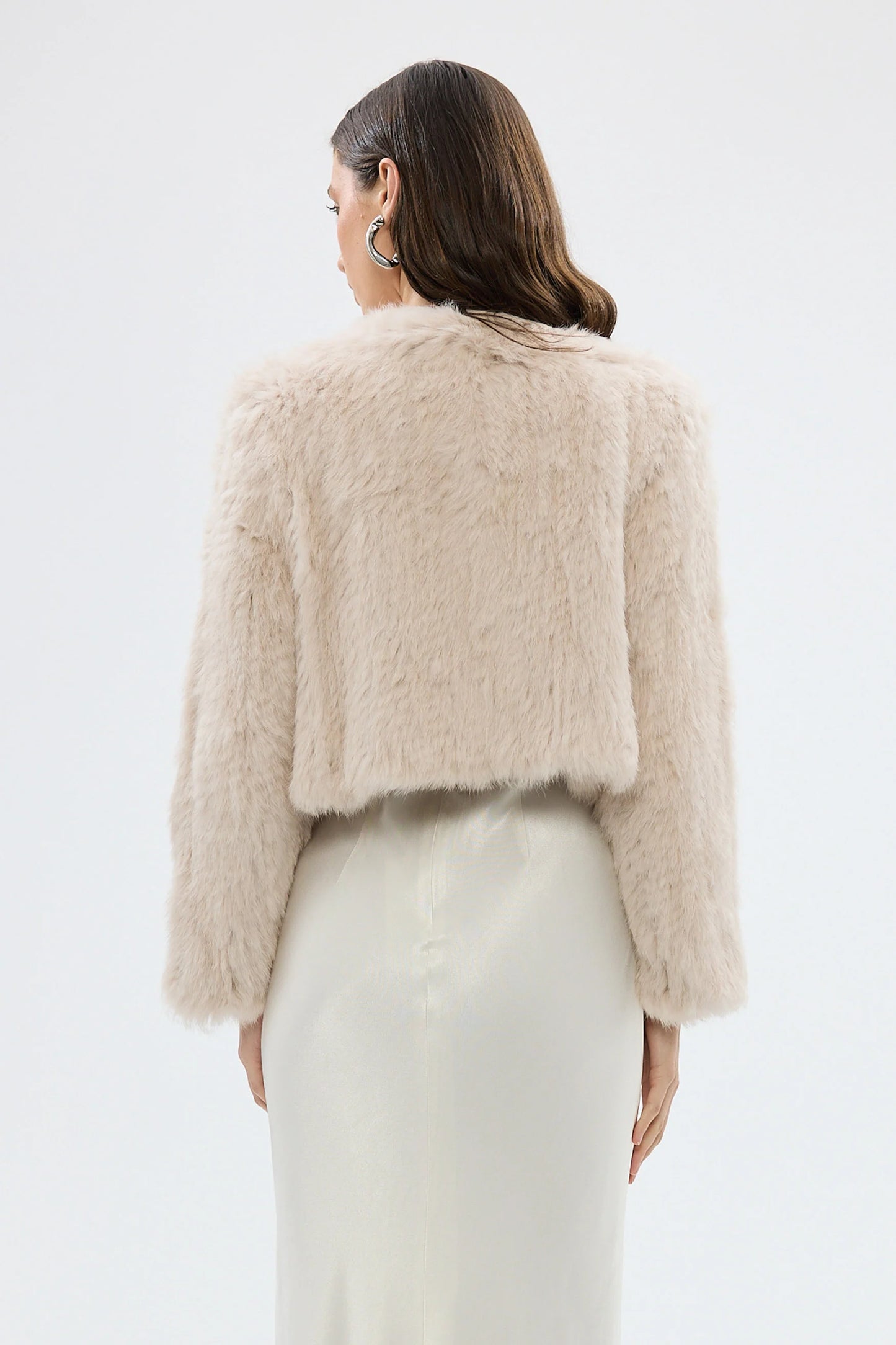 BUBISH - Lola Crop Jacket in Stone