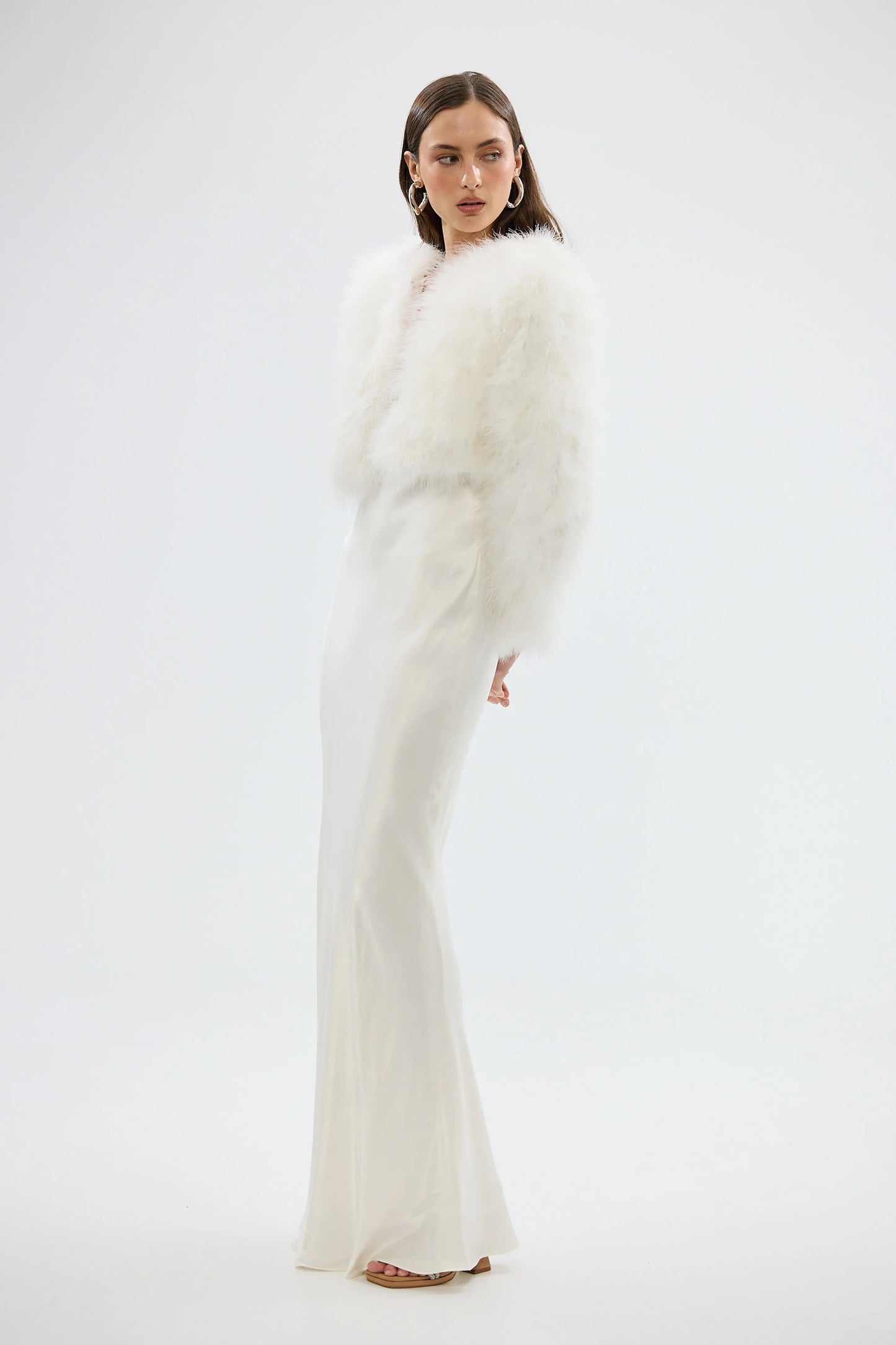 BUBISH - Manhattan Crop Jacket in White