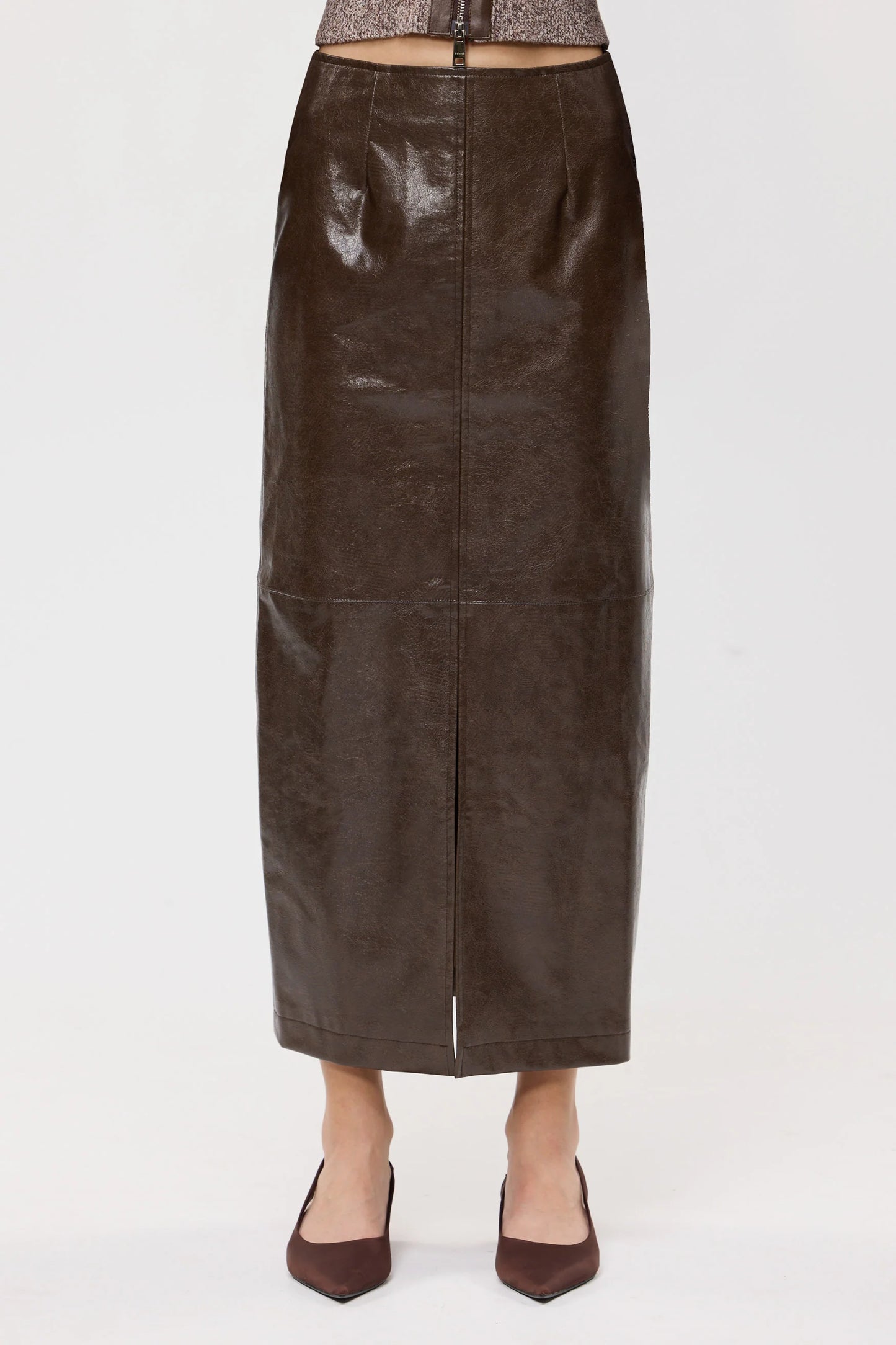BUBISH - Raye Maxi Skirt in Chocolate