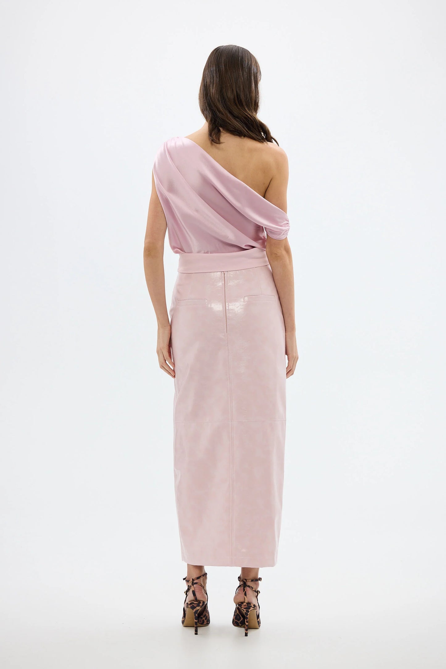BUBISH - Raye Maxi Skirt in Ice Pink
