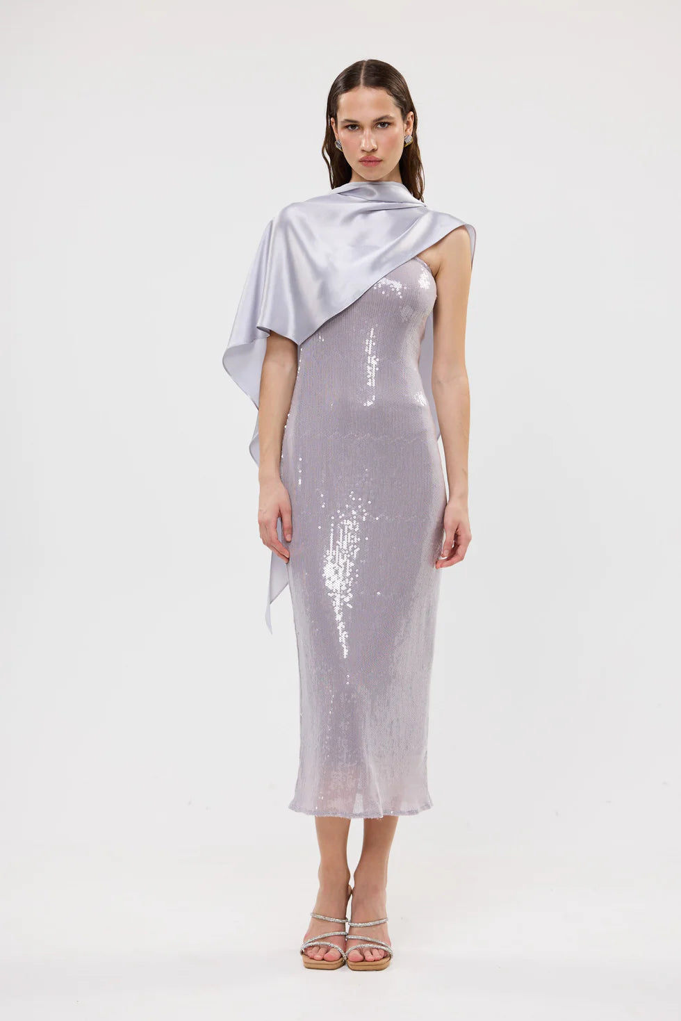 BUBISH - Indy Sequin Dress in Silver