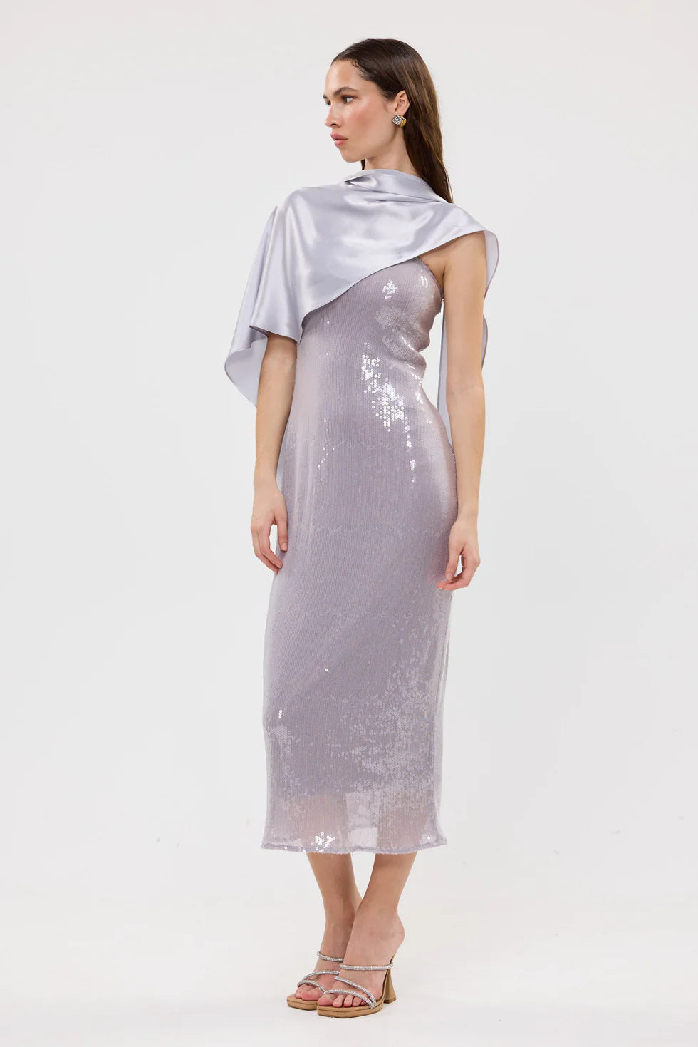 BUBISH - Indy Sequin Dress in Silver