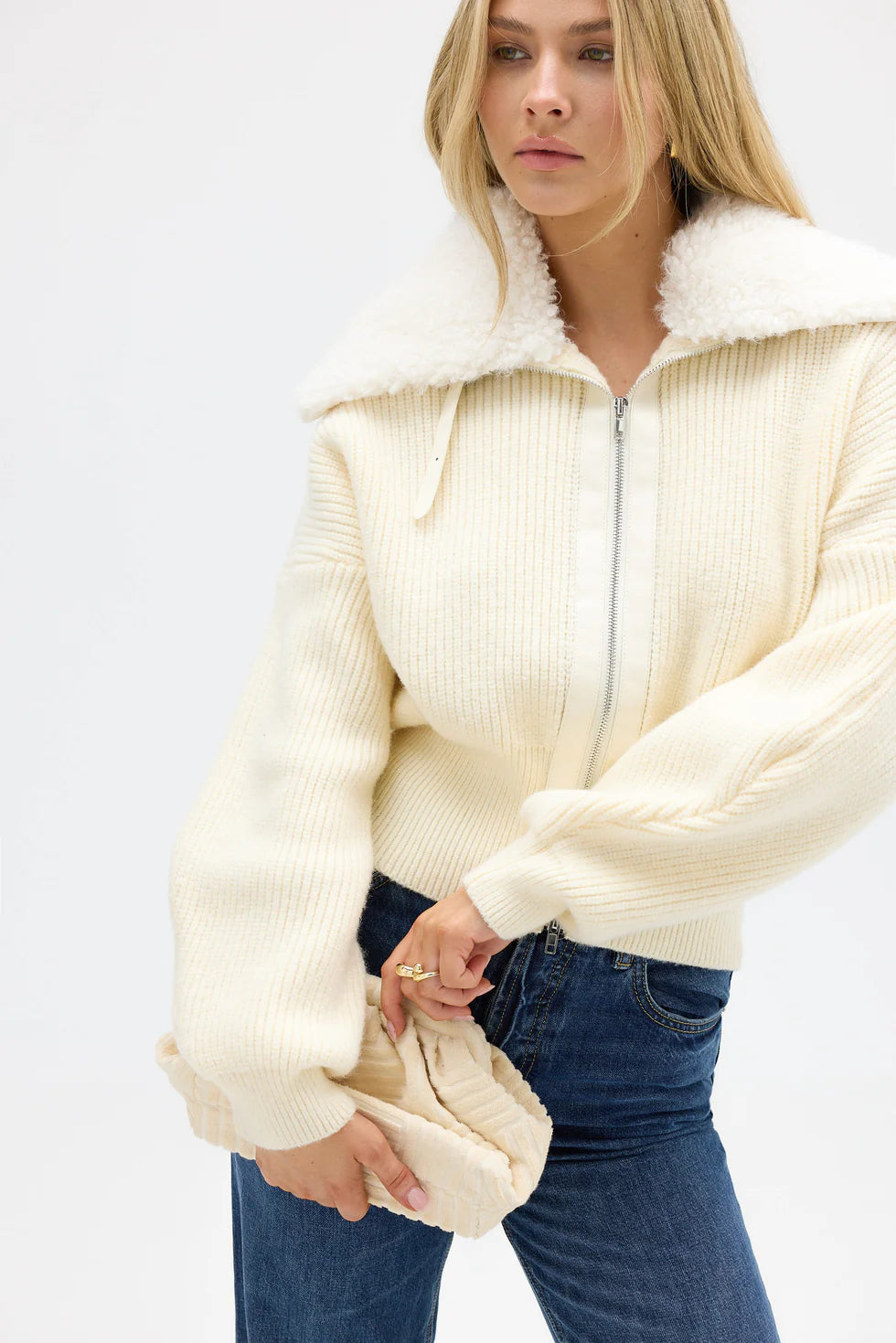 BUBISH - Ruby Knit Cardigan - Ivory
