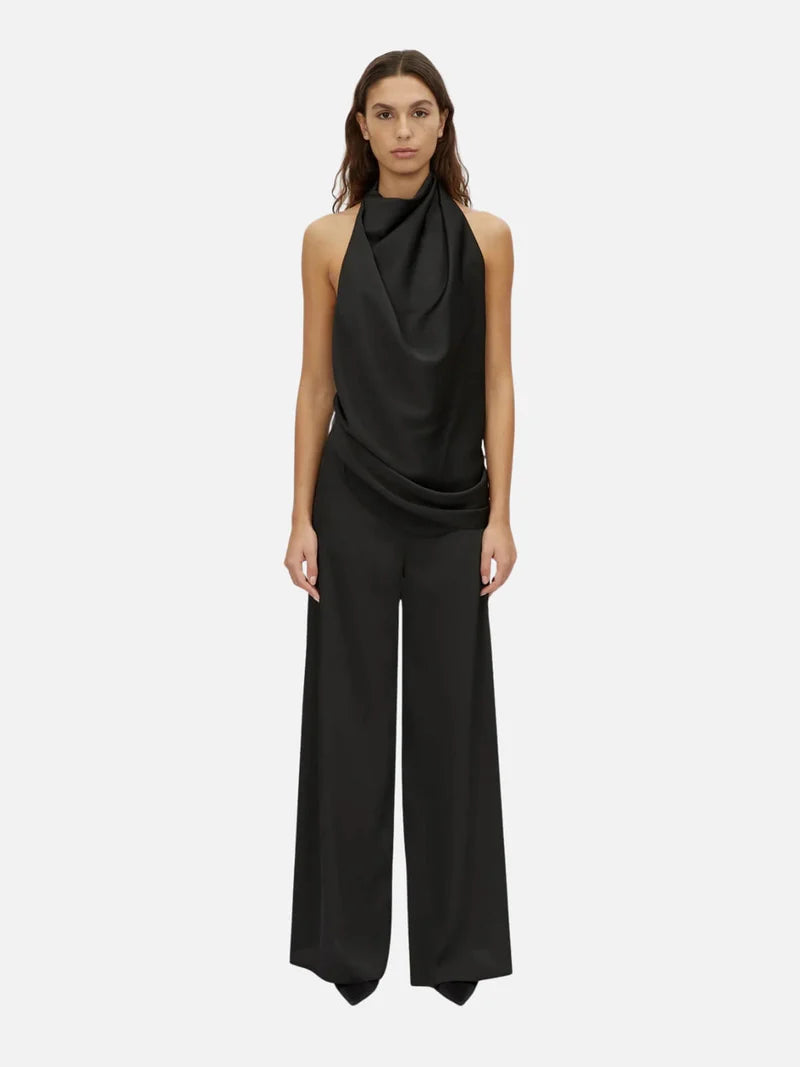 CAMILLA AND MARC - Elowyn wide-leg relaxed pant in black.
