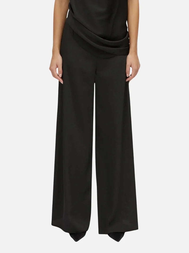 CAMILLA AND MARC - Elowyn wide-leg relaxed pant in black.