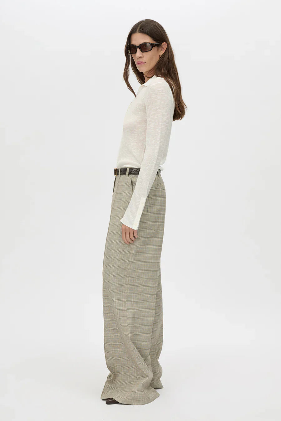 CAMILLA AND MARC - Cassa Pant in Taupe/Check