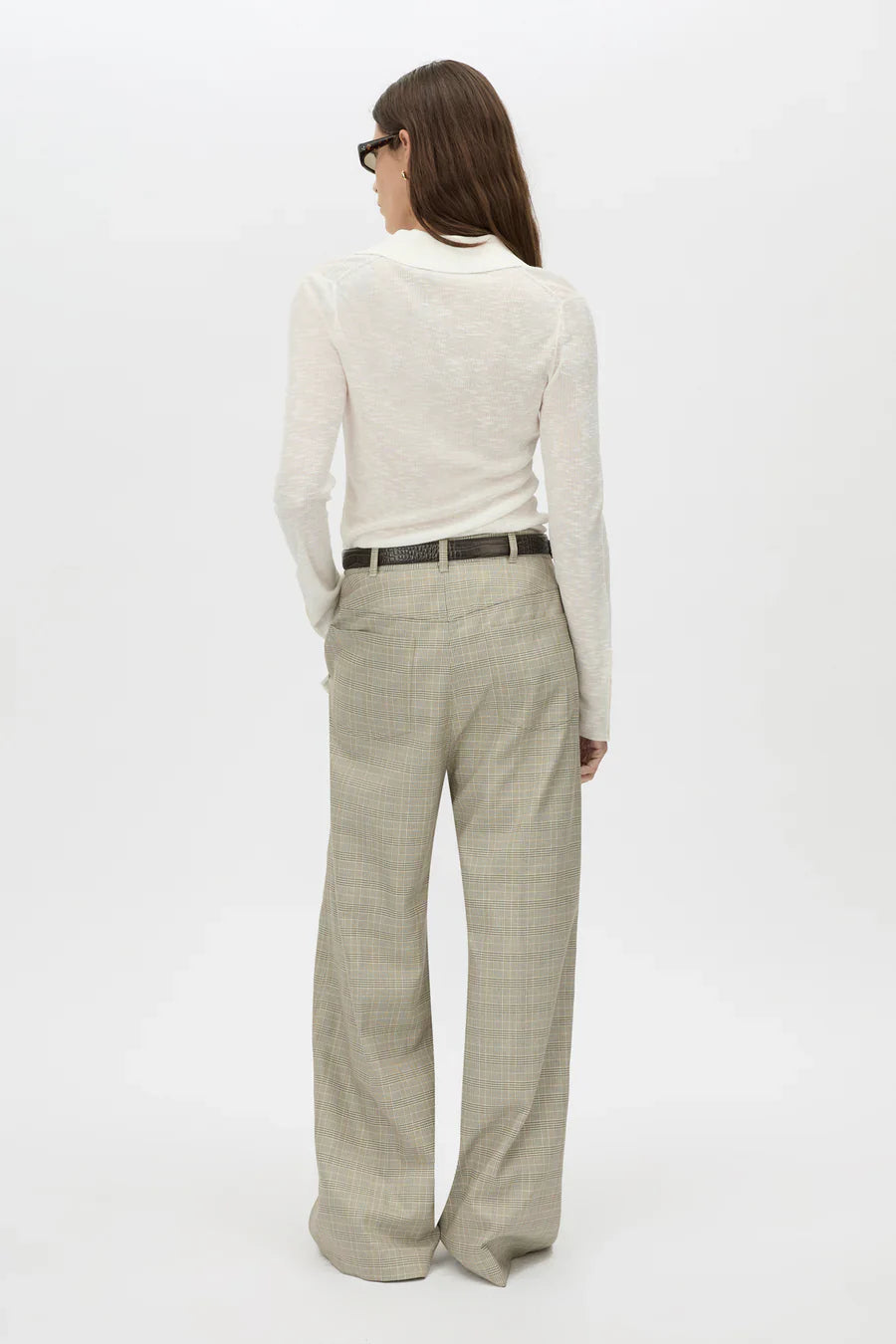 CAMILLA AND MARC - Cassa Pant in Taupe/Check