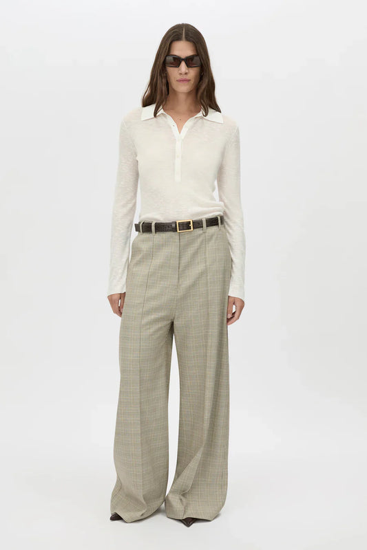 CAMILLA AND MARC - Cassa Pant in Taupe/Check