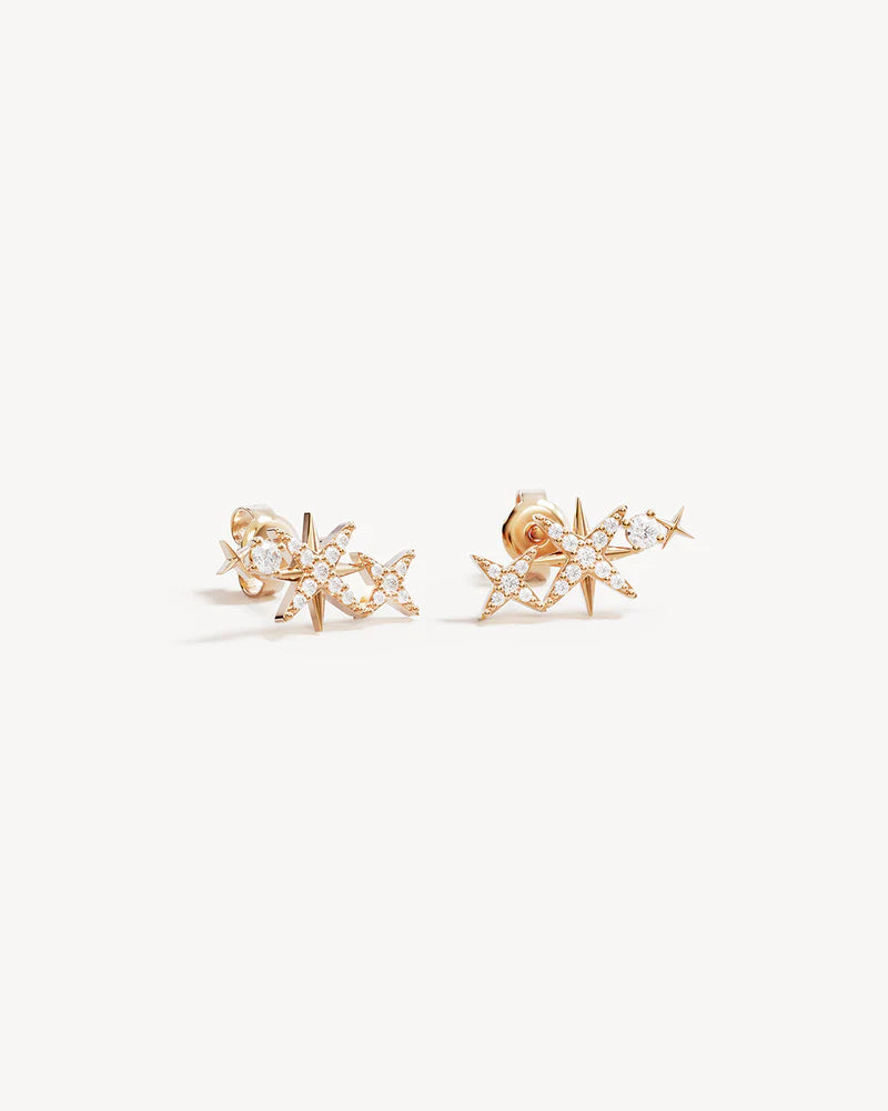 BY CHARLOTTE - Celestial Skies Crawlers in Gold Vermeil