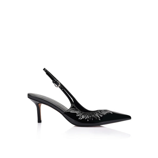 LANA WILKINSON Charlotte Slingback Heel Pump-black