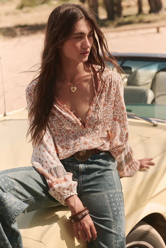 SPELL Sunshine Bandit Blouse-Desert Sage