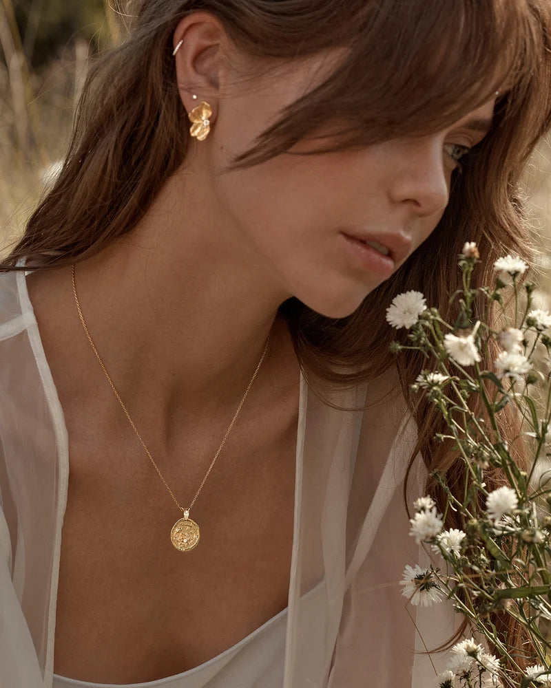 BY CHARLOTTE - Serene Lotus Statement Earrings