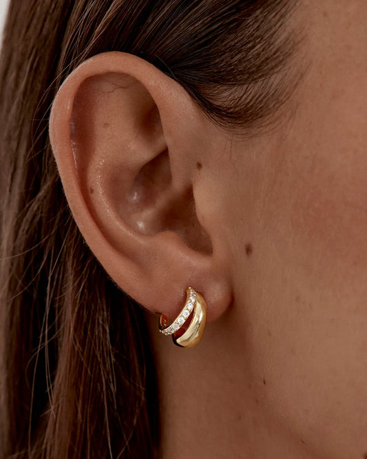 BY CHARLOTTE - Eternally Yours Hoops 18k Gold Plated