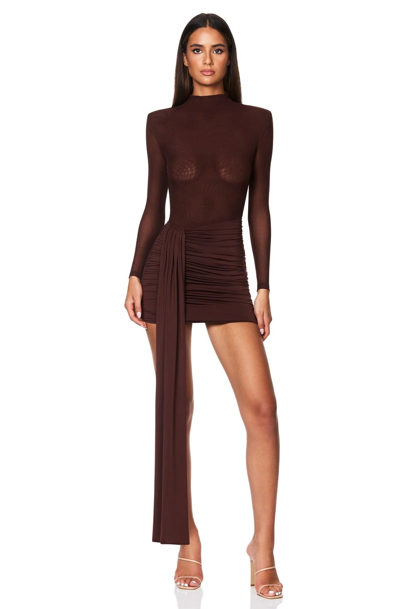 NOOKIE - Enigma Mini Dress in Chocolate