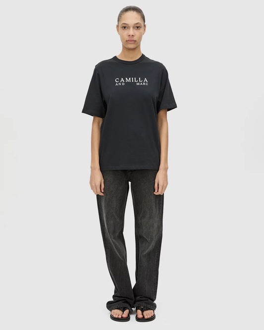 CAMILLA AND MARC - Era Graphic Tee in Navy