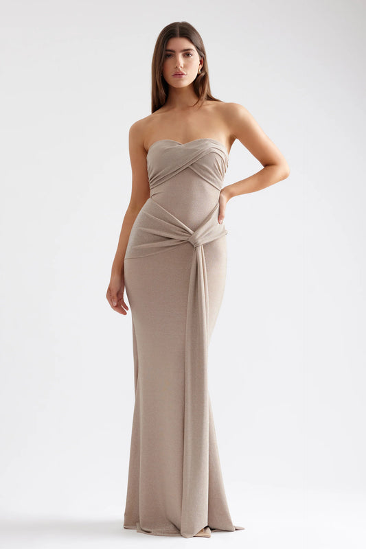 LEXI Tiffany dress-Champagne