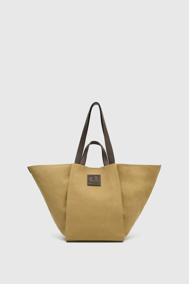 CAMILLA AND MARC Fallon tote-khaki/chocolate