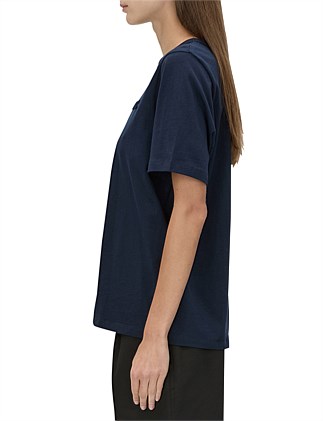 Camilla and Marc - Tia Flocking Logo Tee IN NAVY