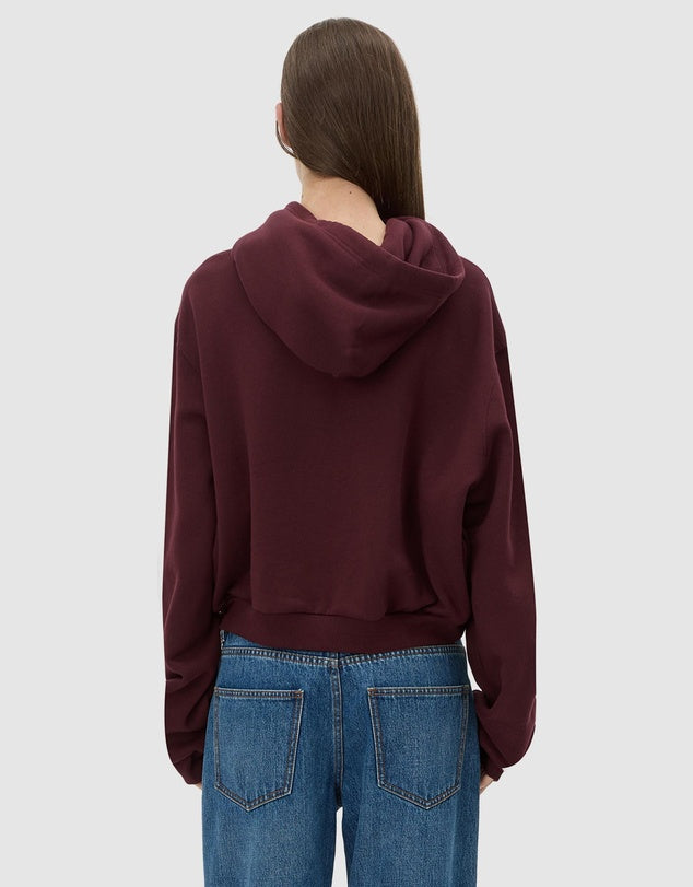 CAMILLA AND MARC - Odile Graphic Hoodie in Burgundy