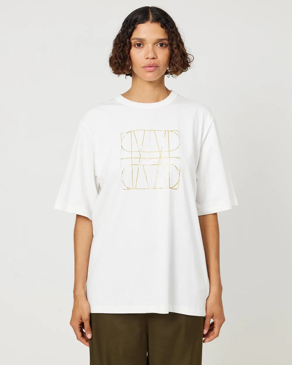 CAMILLA AND MARC Brooks tee-white/gold