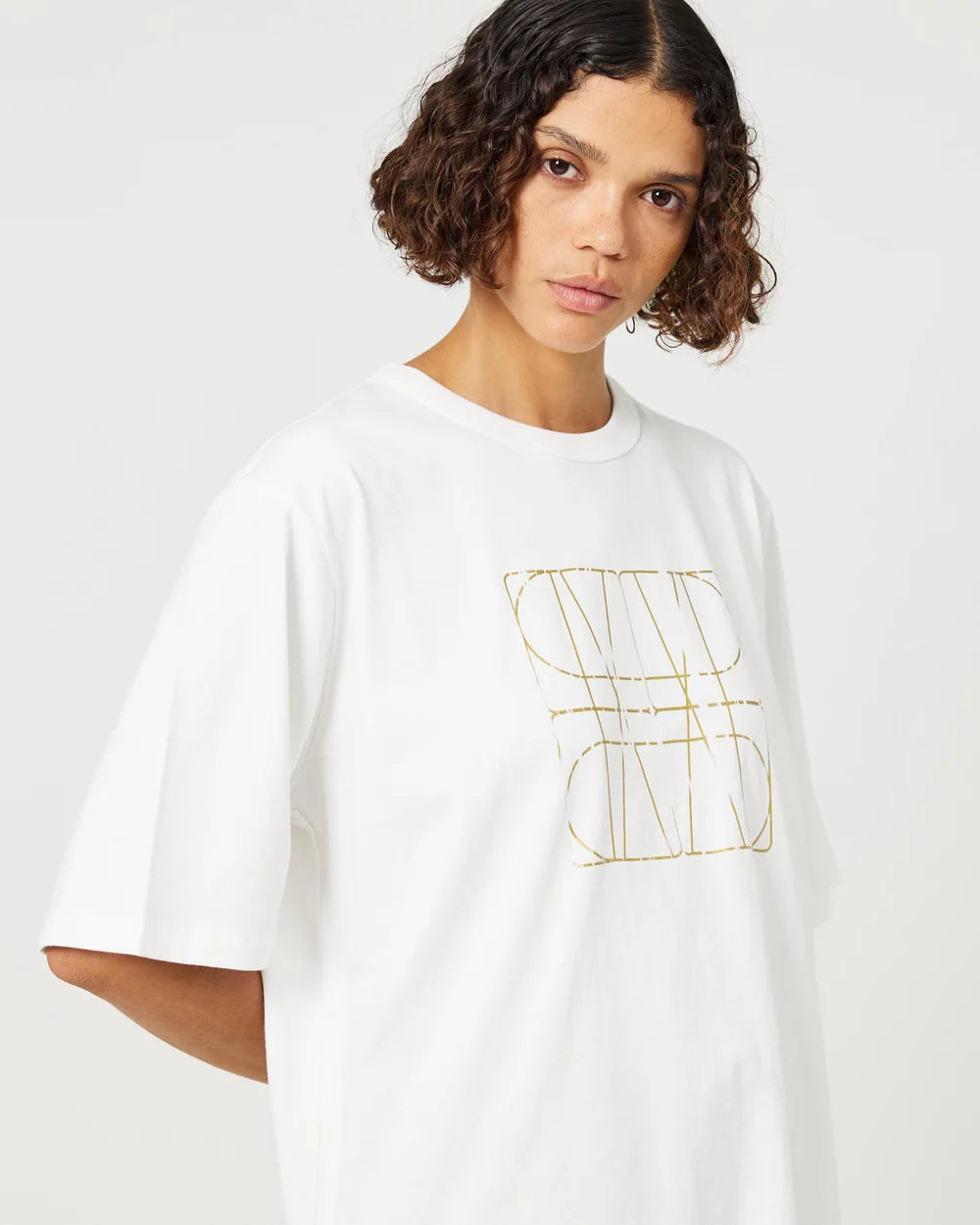 CAMILLA AND MARC Brooks tee-white/gold