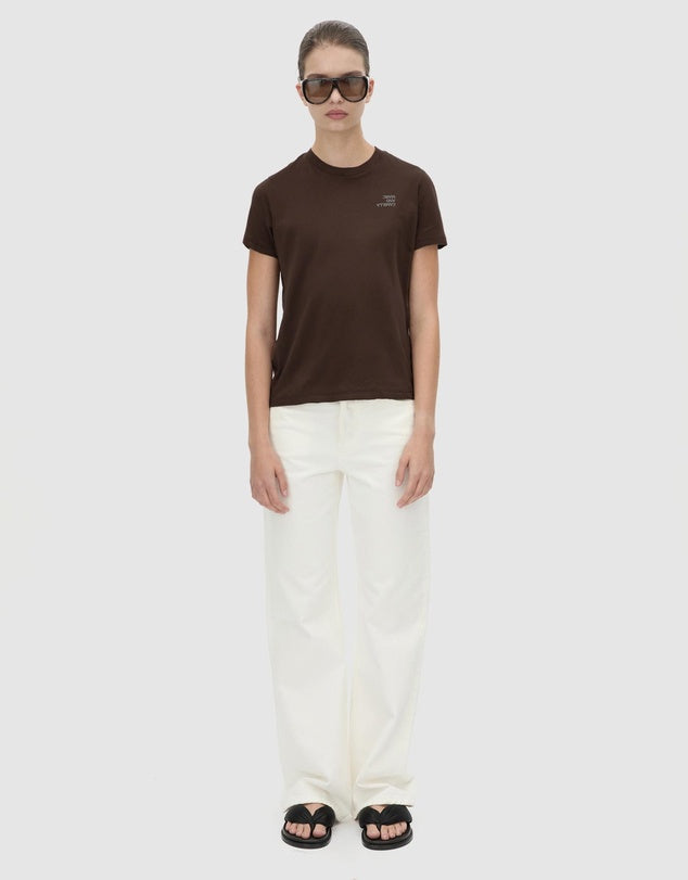 CAMILLA AND MARC Calista Fitted Print Tee in Hickory