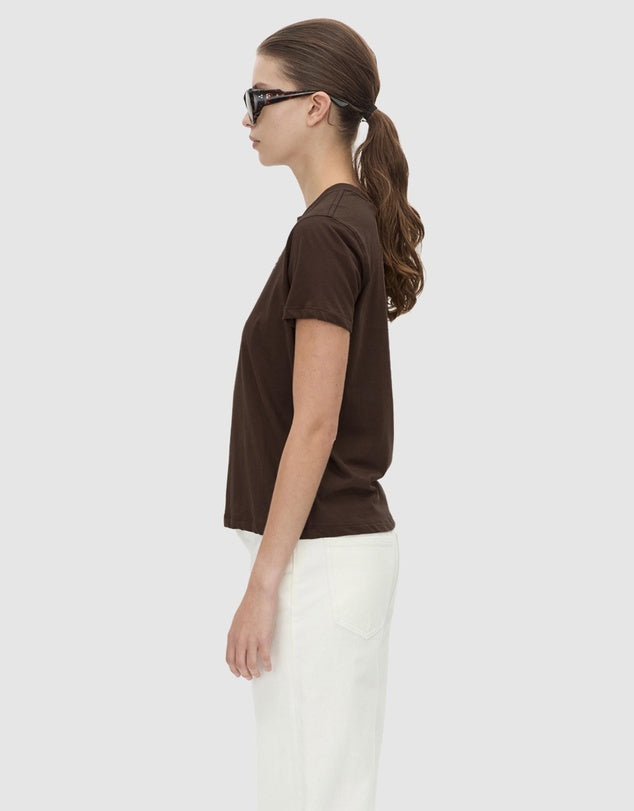 CAMILLA AND MARC Calista Fitted Print Tee in Hickory