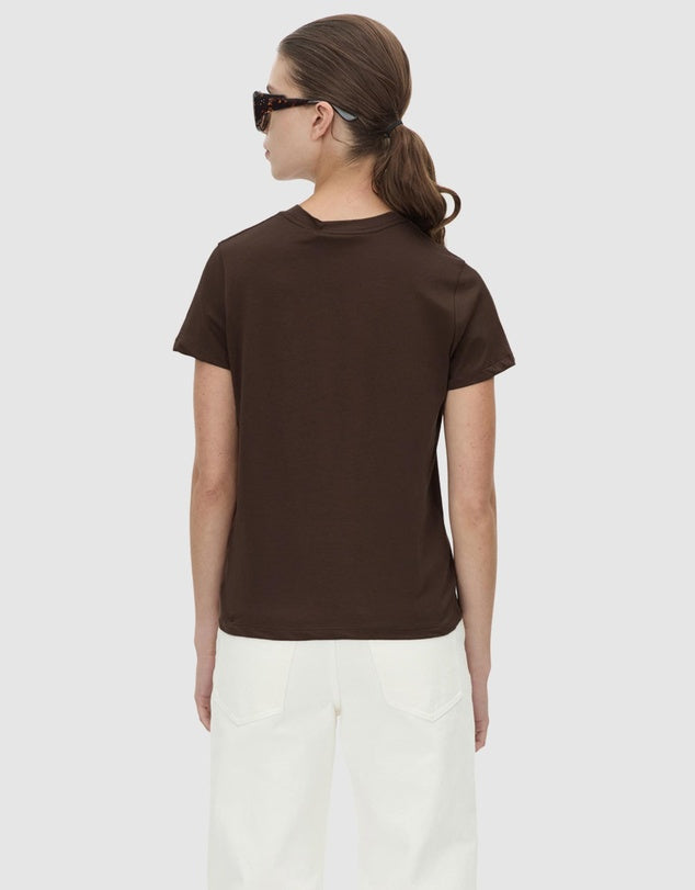 CAMILLA AND MARC Calista Fitted Print Tee in Hickory