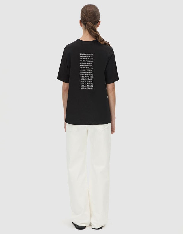 Camilla and Marc - Olympia Print Tee IN BLACK/WHITE