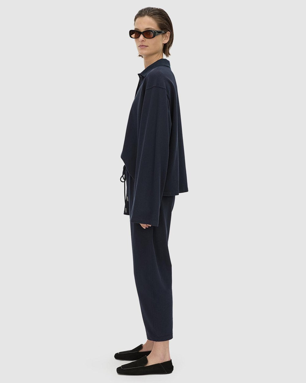 Camilla and Marc - Moreno Pique Track Pant IN NAVY