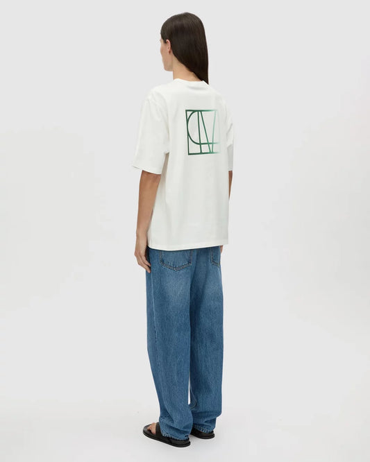 CAMILLA AND MARC Eliasson monogram tee-white/slate only (pictured in green)